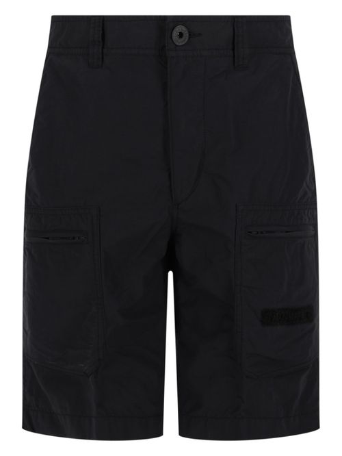 Black Solid Shorts