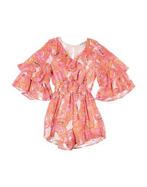 Kid Girl Playsuit Fuchsia Size 12 Polyester