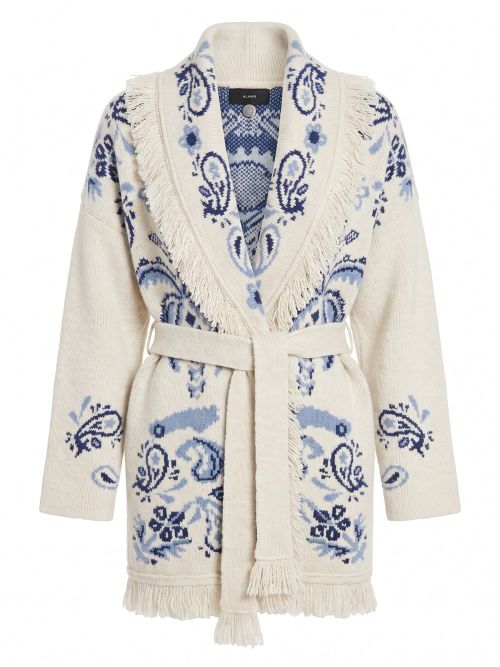 `Island Roots Foulard` Cardigan