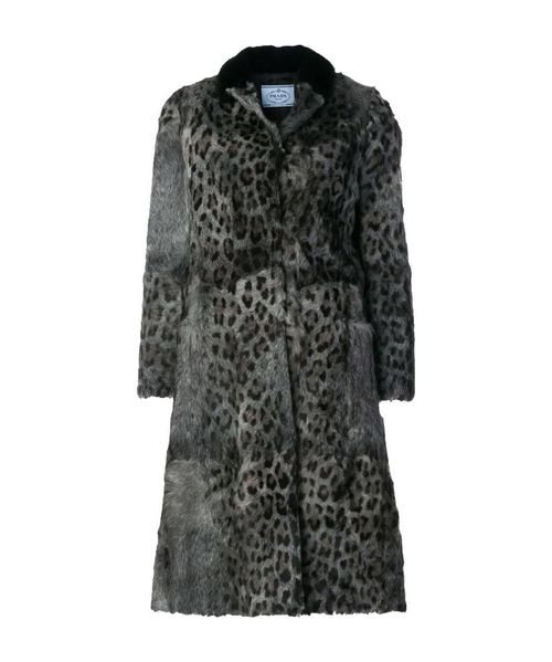 Leopard print coat