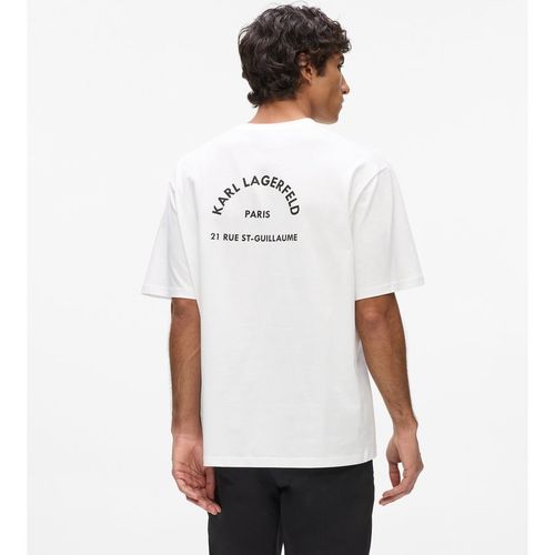 Karl Lagerfeld - Lässiges T-shirt Von Rue St-guillaume, Herren, Weiss, Größe