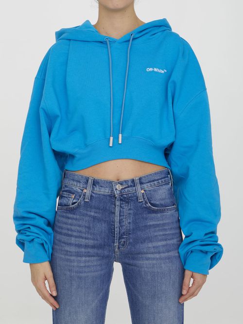 Cropped Hoodie With Logo
