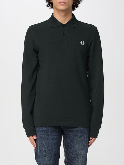 Polo Shirt Men color Green