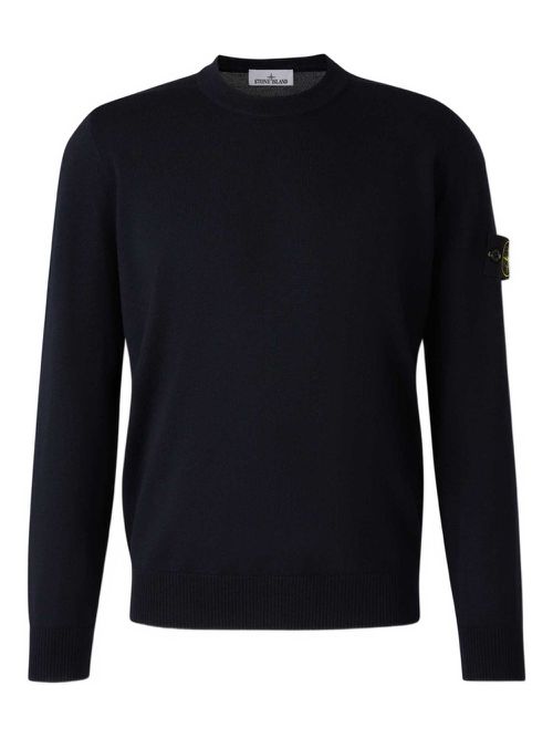 Compass-badge sweater - Blue