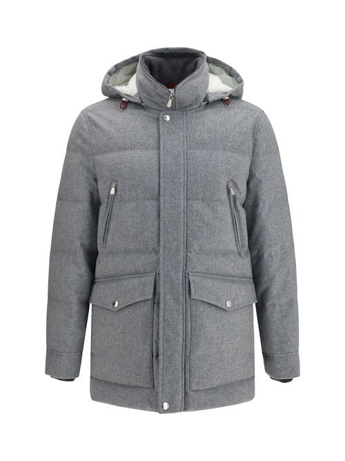 Cashmere Wool Down Jacket — Gray