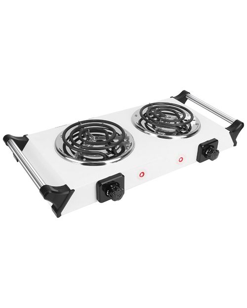 Electric Dual Burner Portable Hot Plate Stove Countertop