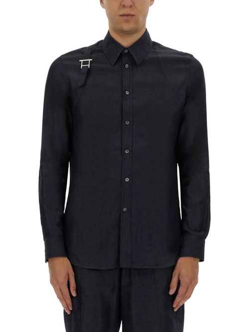 Black Regular Solid Shirt