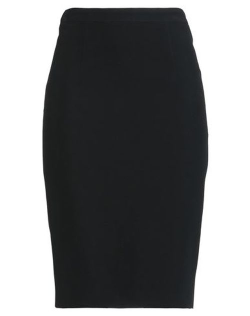 Woman Midi skirt Black Size 14 Viscose, Acetate