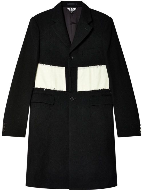 Frayed-edge coat