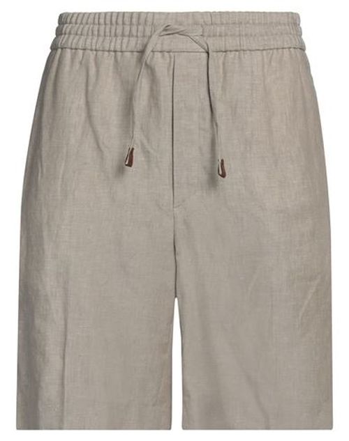 Man Shorts & Bermuda Shorts Light grey Size 34 Linen
