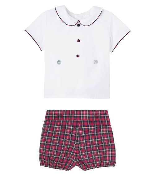 Baby Pablo set of cotton blouse and shorts