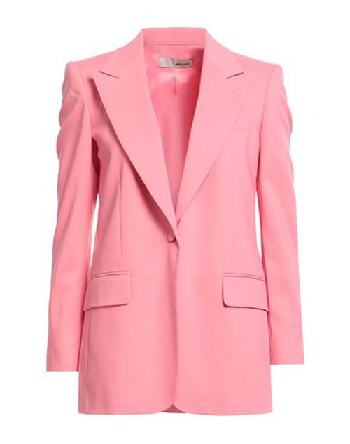 Woman Blazer Pink Size 10 Cotton, Polyamide, Elastane
