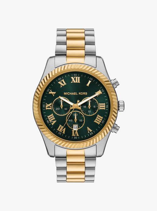 Oversized Lexington Two-Tone Watch in Silver - One Size by