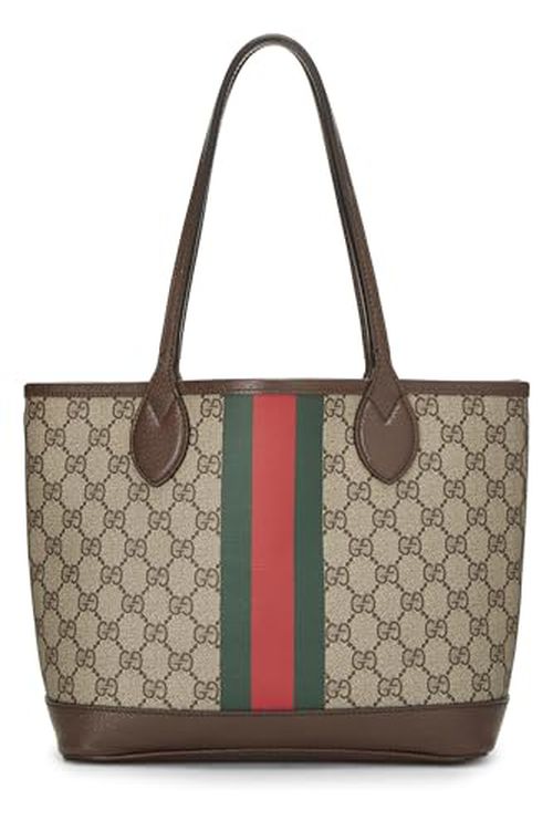 Gucci Pre-Loved Original GG Supreme Canvas Ophidia Tote Small