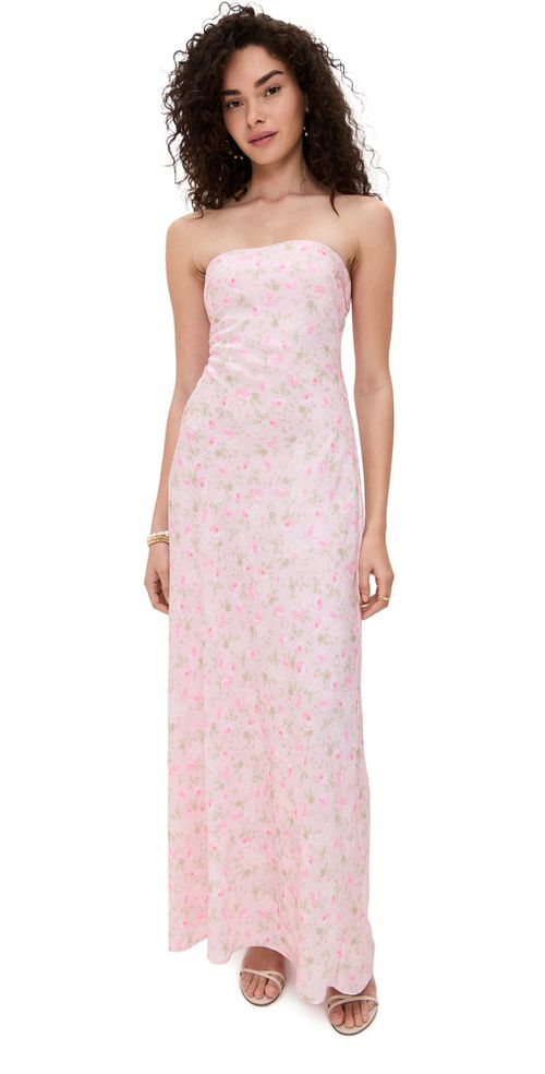 For Love & Lemons | For Love & Lemons Carla Maxi Dress Pink | Realry For Love & Lemons | For Love & Lemons Carla Maxi Dress Pink | Realry