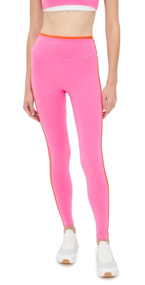 Layered Leggings Peony w/ White & Poppy