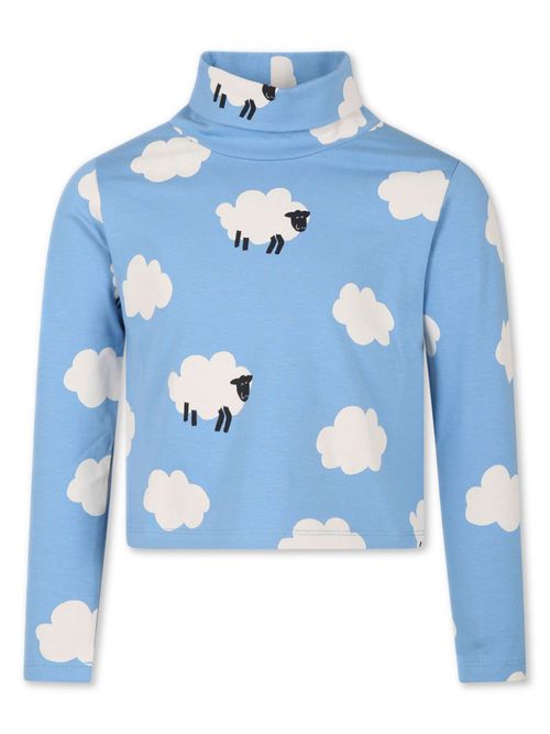 Sheep-printed t-shirt - Blue