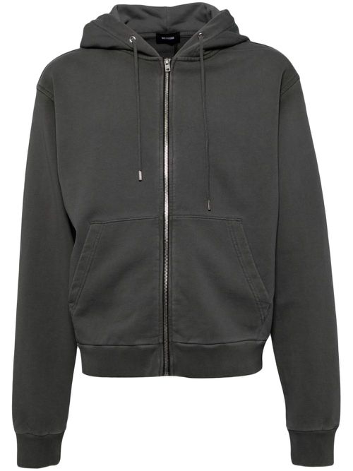 Drop shoulder hooded jacket - Grey