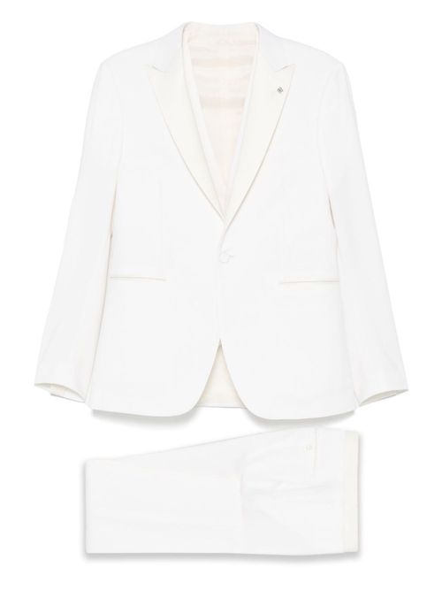 White wool suit
