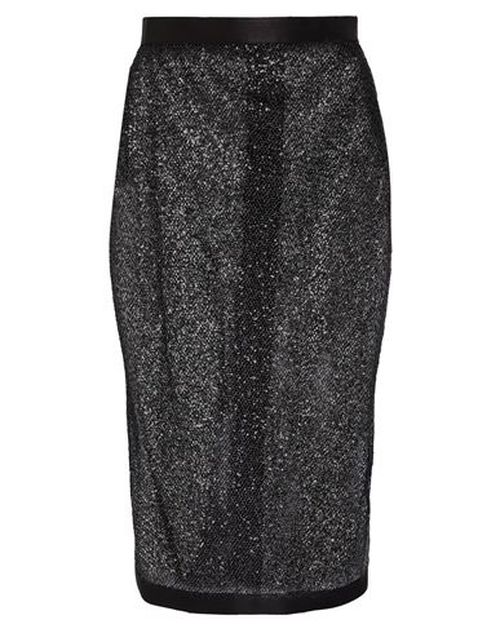 Woman Midi skirt Black Size S Polyester