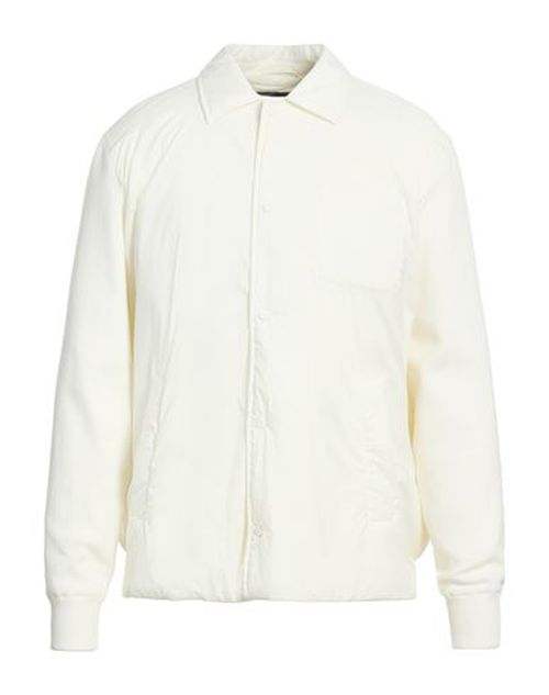 Man Jacket White Size 46 Cotton, Polyester, Polyurethane, Polyamide