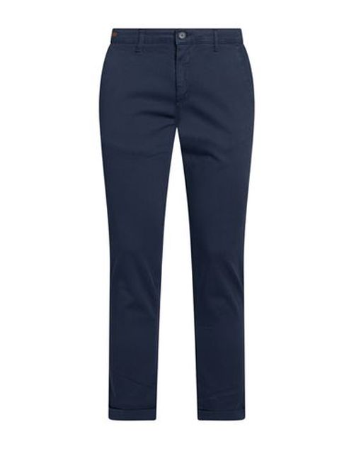 Man Pants Navy Size 28 Cotton, Elastane