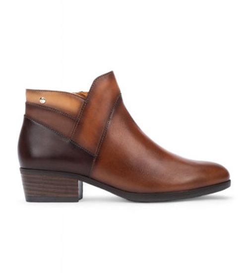 Pikolinos for woman. W1U-8732C1 Brown Daroca Leather Ankle Boots (39), 3 to 5 cm, Zip, Casual