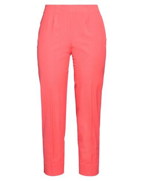 Woman Pants Coral Size 16 Cotton, Elastane