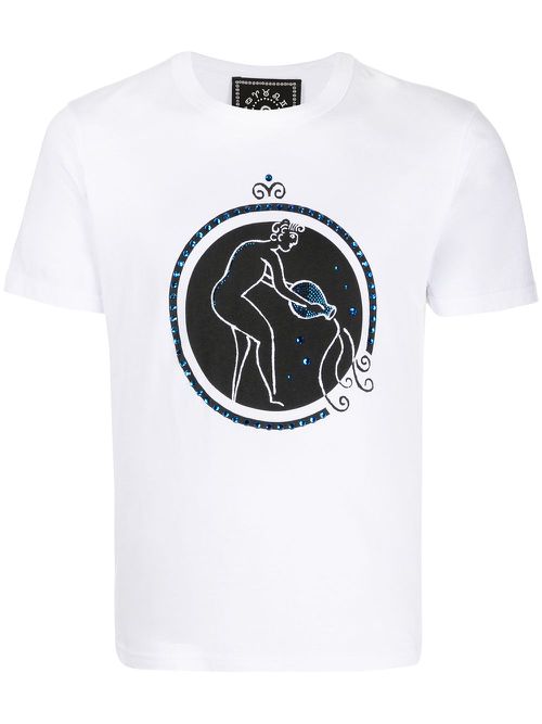 Aquarius print T-shirt - White