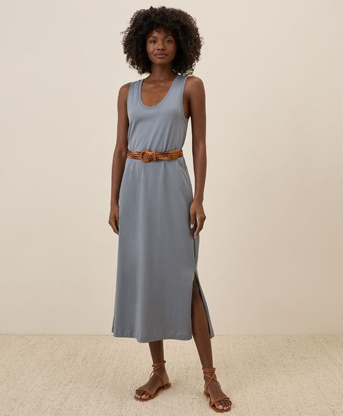 Women's Smoke Blue Softspun Tank Midi Dre
