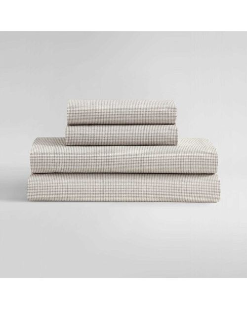 Broken Grid Cotton Sheet Set