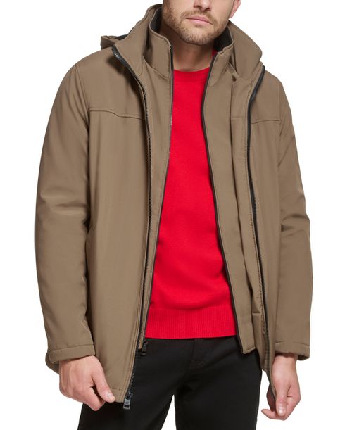 Men's Infinite Stretch Jacket With Polar Fleece Lined Bib - Dark Tan