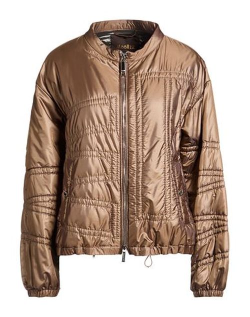 Woman Puffer Taupe Size 6 Polyethylene, Nylon