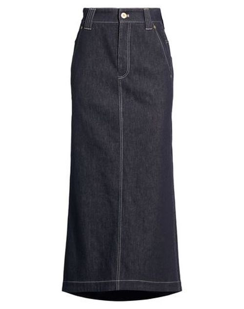 Woman Denim skirt Blue Size 0 Cotton, Elastane