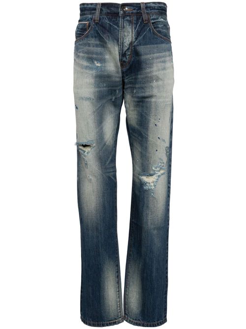 The Wallace straight-leg jeans - Blue