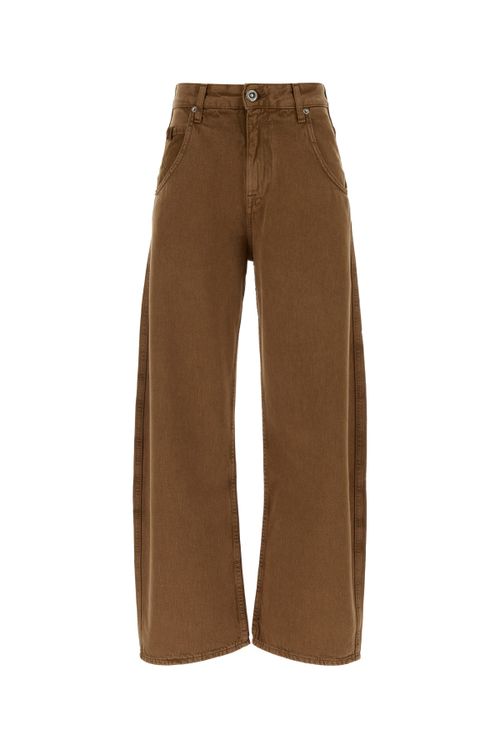 Five-Pocket Denim Jeans — Brown