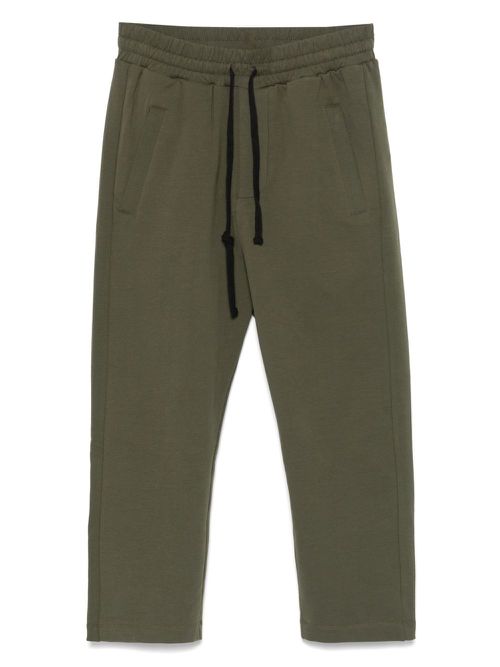 Cropped jersey pants - Green