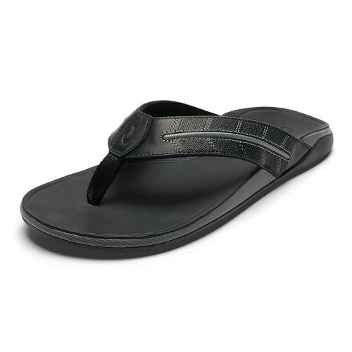 OLUKAI Tuahine Palm Men's Waterproof Leather Sandals