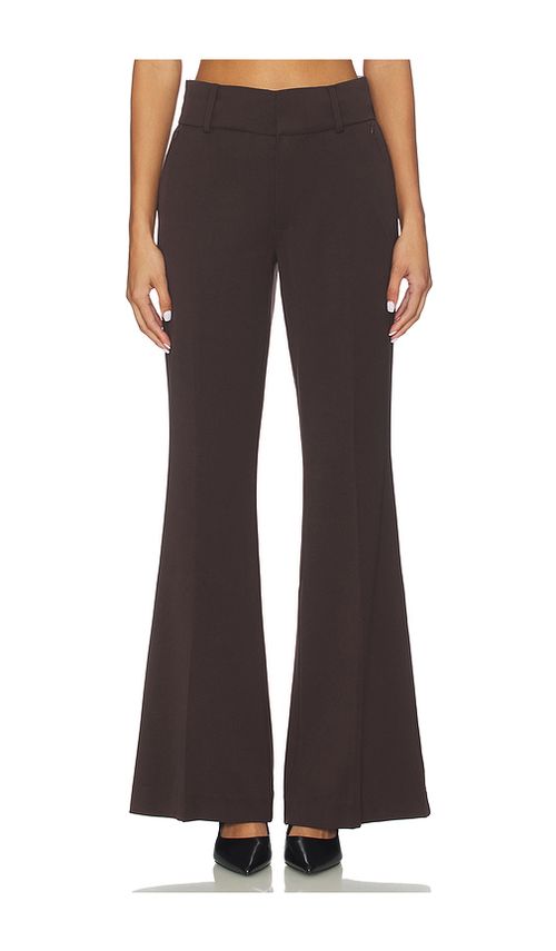 Good American Essential Suiting Flare Trousers in Dark Chocolate. 8 also , 00, 10, 12, 14, 2