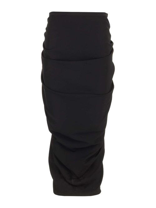Wool Jersey Midi Skirt