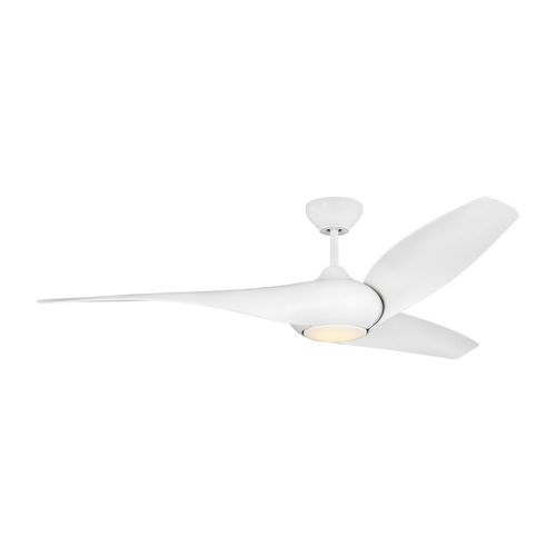 Matte White 60" Ceiling Fan from the Topan Smart 60 LED Collection