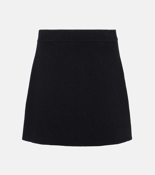Clare high-rise cashmere miniskirt