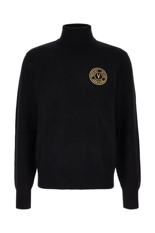 Black Cotton Blend Sweater