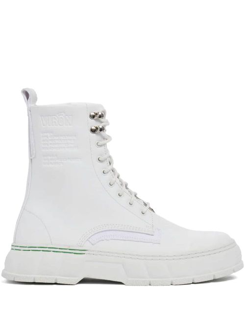 Lace-up ankle boots - White