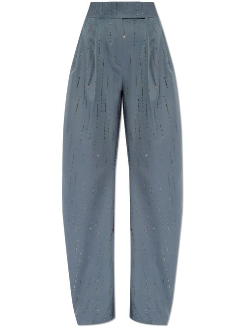 Gary crystal-embellished trousers - Blue