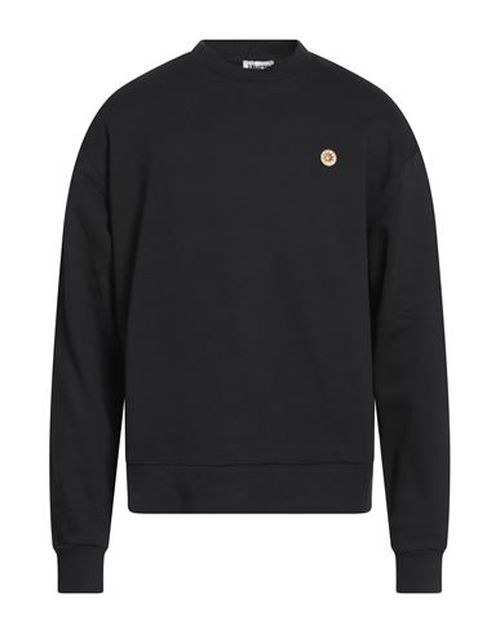 Man Sweatshirt Black Size M Cotton