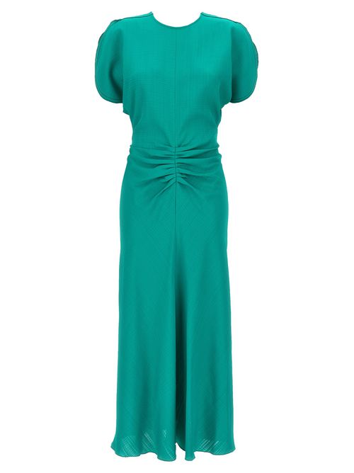 Gathered Waist Midi Dress