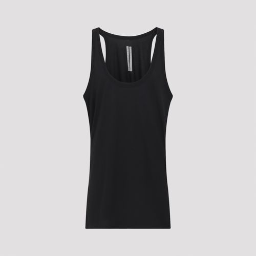 Pony Tank Top Black Cotton Tshirt - Men