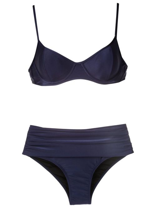 Liliane underwire-cup bikini - Blue