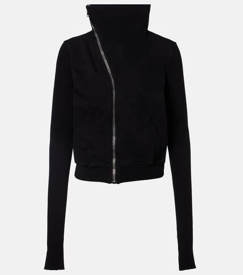 Belted cotton jersey sweatshirt
